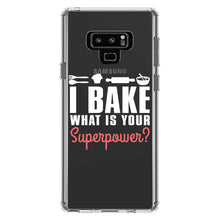 DistinctInk® Clear Shockproof Hybrid Case for Apple iPhone / Samsung Galaxy / Google Pixel - I Bake What is Your Superpower