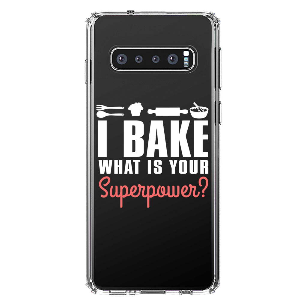 I Bake What is Your Superpower Clear Shockproof iPhone Case, view 17