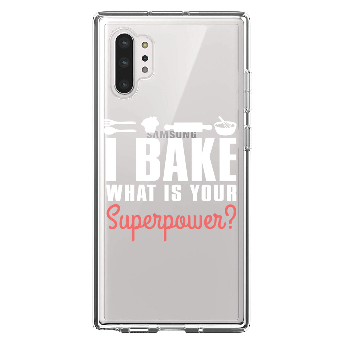 I Bake What is Your Superpower Clear Shockproof iPhone Case, view 10
