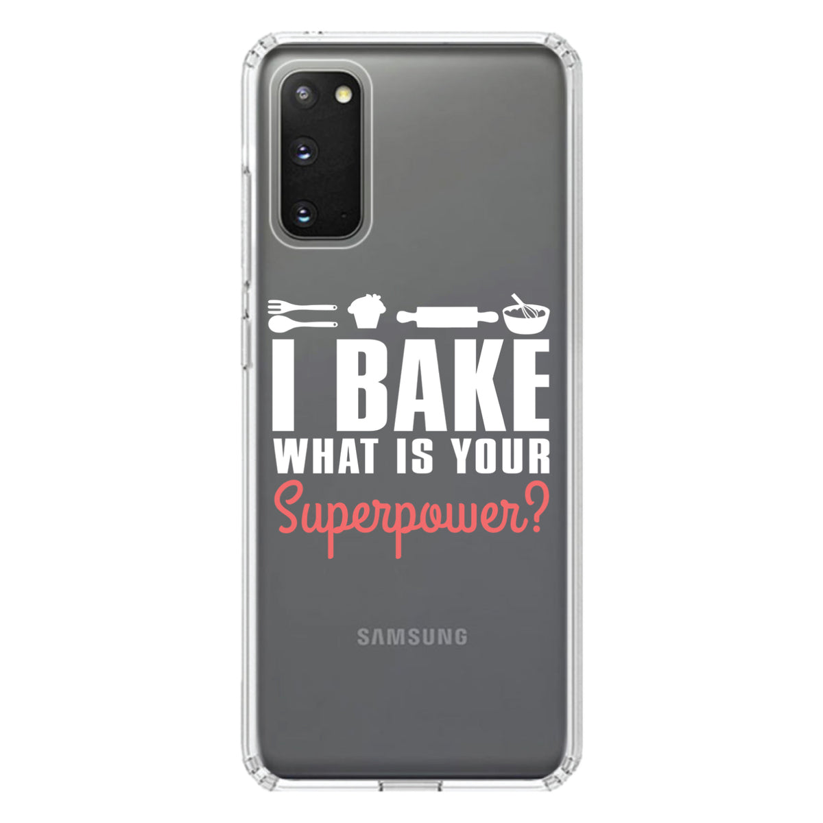 I Bake What is Your Superpower Clear Shockproof iPhone Case, view 14