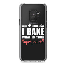 DistinctInk® Clear Shockproof Hybrid Case for Apple iPhone / Samsung Galaxy / Google Pixel - I Bake What is Your Superpower