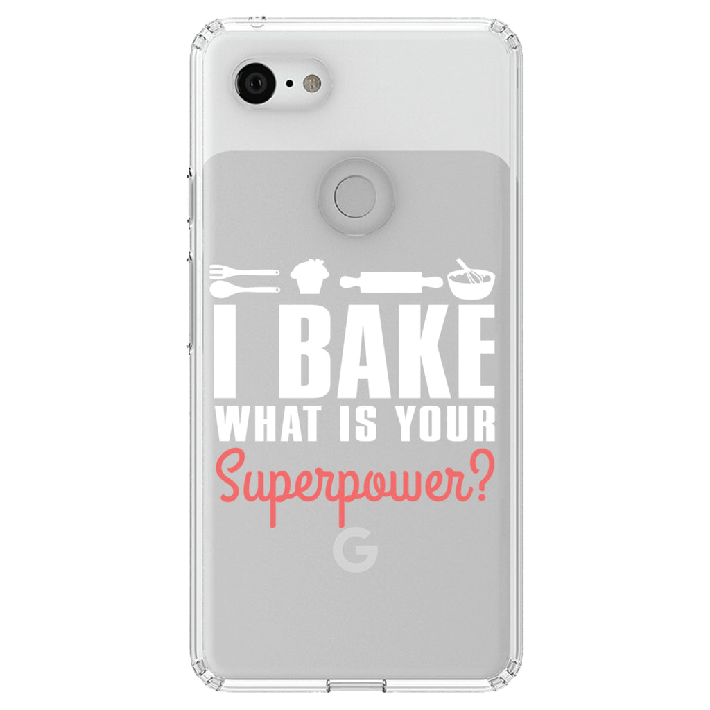 I Bake What is Your Superpower Clear Shockproof iPhone Case, view 21