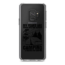 DistinctInk® Clear Shockproof Hybrid Case for Apple iPhone / Samsung Galaxy / Google Pixel - Two Seasons - Camping, Waiting for Camping