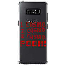 DistinctInk® Clear Shockproof Hybrid Case for Apple iPhone / Samsung Galaxy / Google Pixel - 1 Casino 2 Casino 3 Casino Poor