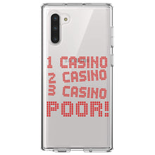 DistinctInk® Clear Shockproof Hybrid Case for Apple iPhone / Samsung Galaxy / Google Pixel - 1 Casino 2 Casino 3 Casino Poor