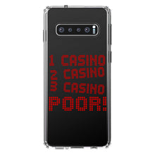 DistinctInk® Clear Shockproof Hybrid Case for Apple iPhone / Samsung Galaxy / Google Pixel - 1 Casino 2 Casino 3 Casino Poor