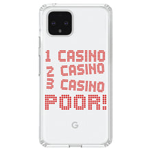 DistinctInk® Clear Shockproof Hybrid Case for Apple iPhone / Samsung Galaxy / Google Pixel - 1 Casino 2 Casino 3 Casino Poor