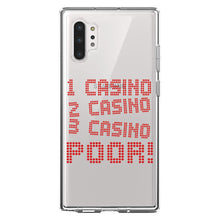 DistinctInk® Clear Shockproof Hybrid Case for Apple iPhone / Samsung Galaxy / Google Pixel - 1 Casino 2 Casino 3 Casino Poor