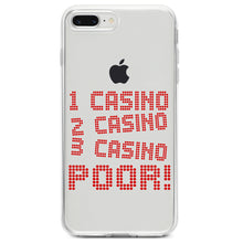DistinctInk® Clear Shockproof Hybrid Case for Apple iPhone / Samsung Galaxy / Google Pixel - 1 Casino 2 Casino 3 Casino Poor