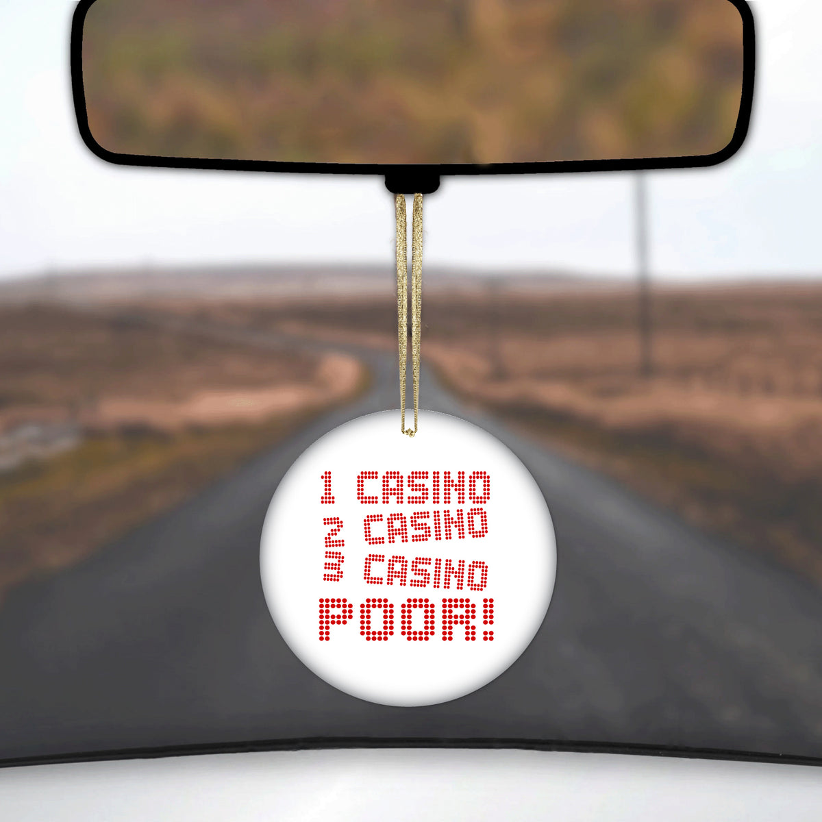 1 Casino 2 Casino 3 Casino Poor Ceramic Ornament, view 3