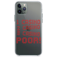 DistinctInk® Clear Shockproof Hybrid Case for Apple iPhone / Samsung Galaxy / Google Pixel - 1 Casino 2 Casino 3 Casino Poor