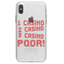 DistinctInk® Clear Shockproof Hybrid Case for Apple iPhone / Samsung Galaxy / Google Pixel - 1 Casino 2 Casino 3 Casino Poor