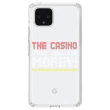 DistinctInk® Clear Shockproof Hybrid Case for Apple iPhone / Samsung Galaxy / Google Pixel - The Casino Took All My Money