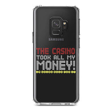 DistinctInk® Clear Shockproof Hybrid Case for Apple iPhone / Samsung Galaxy / Google Pixel - The Casino Took All My Money