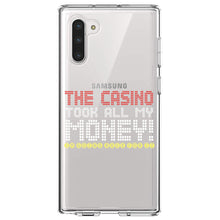 DistinctInk® Clear Shockproof Hybrid Case for Apple iPhone / Samsung Galaxy / Google Pixel - The Casino Took All My Money