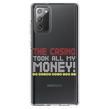 DistinctInk® Clear Shockproof Hybrid Case for Apple iPhone / Samsung Galaxy / Google Pixel - The Casino Took All My Money
