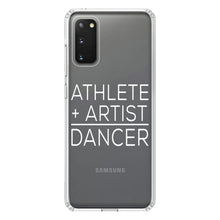 DistinctInk® Clear Shockproof Hybrid Case for Apple iPhone / Samsung Galaxy / Google Pixel - Athlete + Artist = Dancer