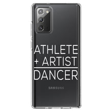 DistinctInk® Clear Shockproof Hybrid Case for Apple iPhone / Samsung Galaxy / Google Pixel - Athlete + Artist = Dancer