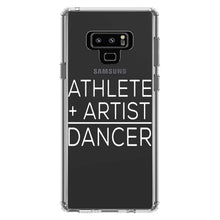 DistinctInk® Clear Shockproof Hybrid Case for Apple iPhone / Samsung Galaxy / Google Pixel - Athlete + Artist = Dancer