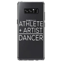 DistinctInk® Clear Shockproof Hybrid Case for Apple iPhone / Samsung Galaxy / Google Pixel - Athlete + Artist = Dancer