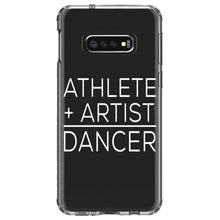 DistinctInk® Clear Shockproof Hybrid Case for Apple iPhone / Samsung Galaxy / Google Pixel - Athlete + Artist = Dancer
