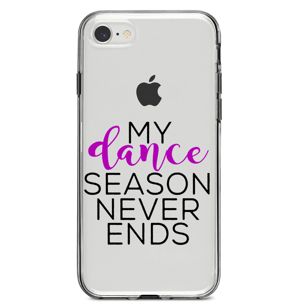 My Dance Season Never Ends Clear Shockproof iPhone Case, view 5