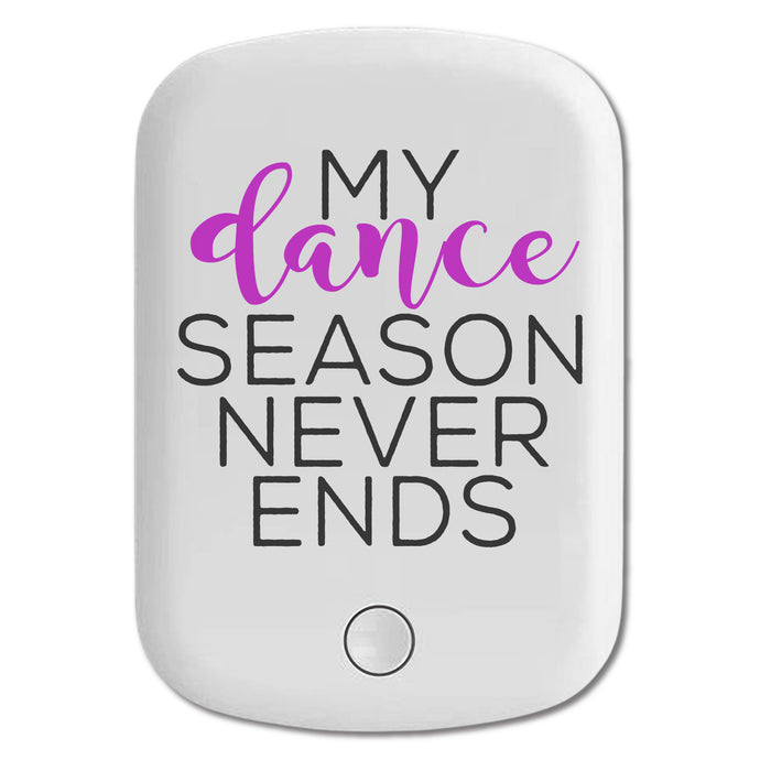 DistinctInk Magnetic Battery Pack, Wireless Portable Charger with USB-C Cable, Compatible with MagSafe iPhone 14 / 13 / 12 Series - My Dance Season Never Ends