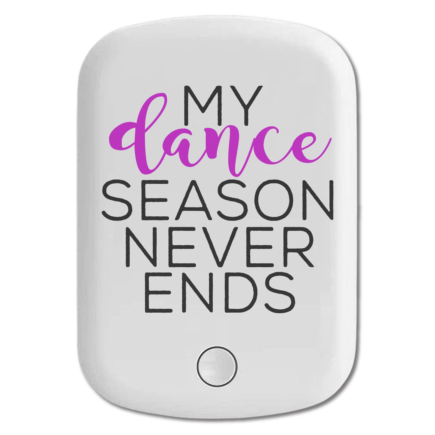 DistinctInk Magnetic Battery Pack, Wireless Portable Charger with USB-C Cable, Compatible with MagSafe iPhone 14 / 13 / 12 Series - My Dance Season Never Ends