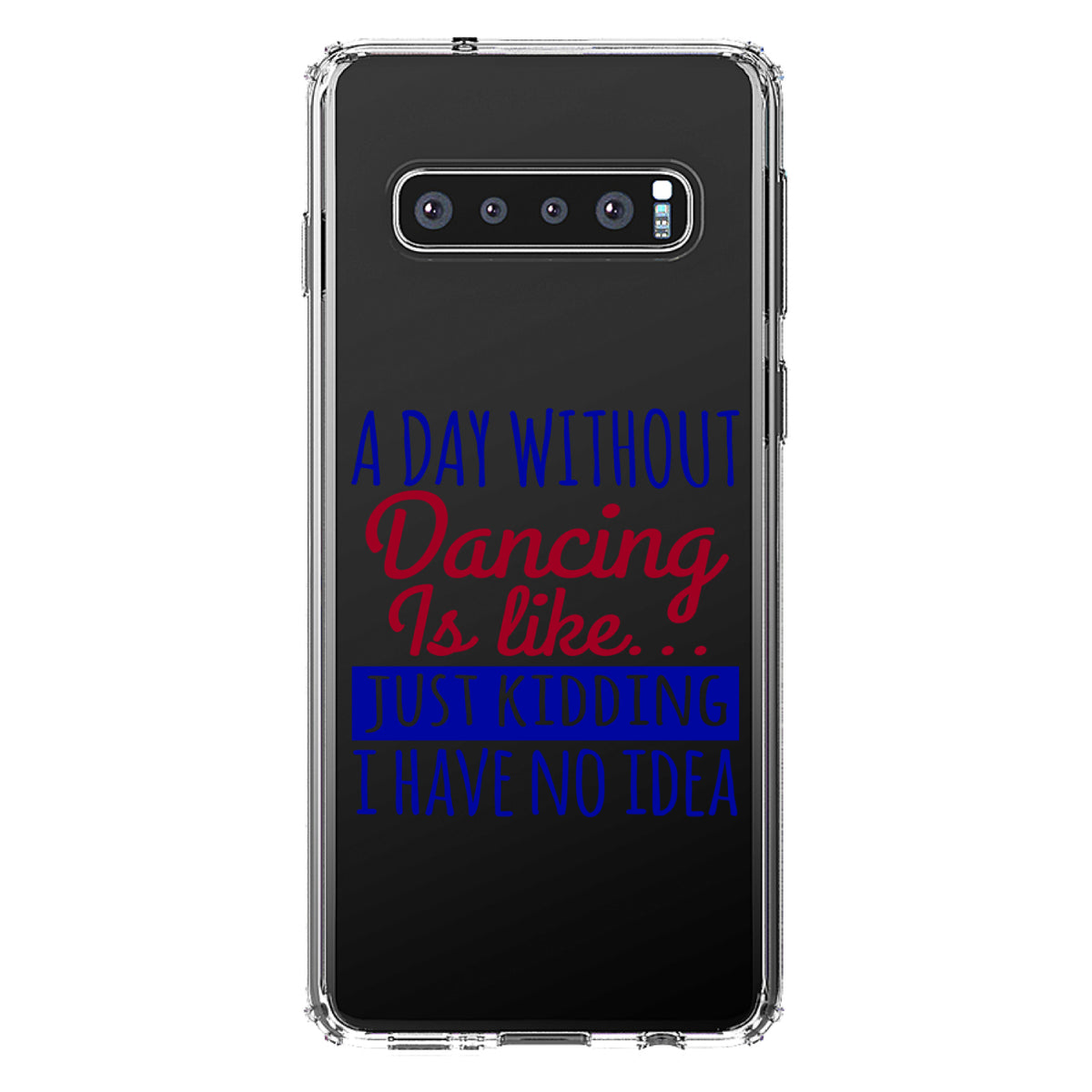 A Day Without Dancing... Have No Idea Clear Shockproof iPhone Case, view 16