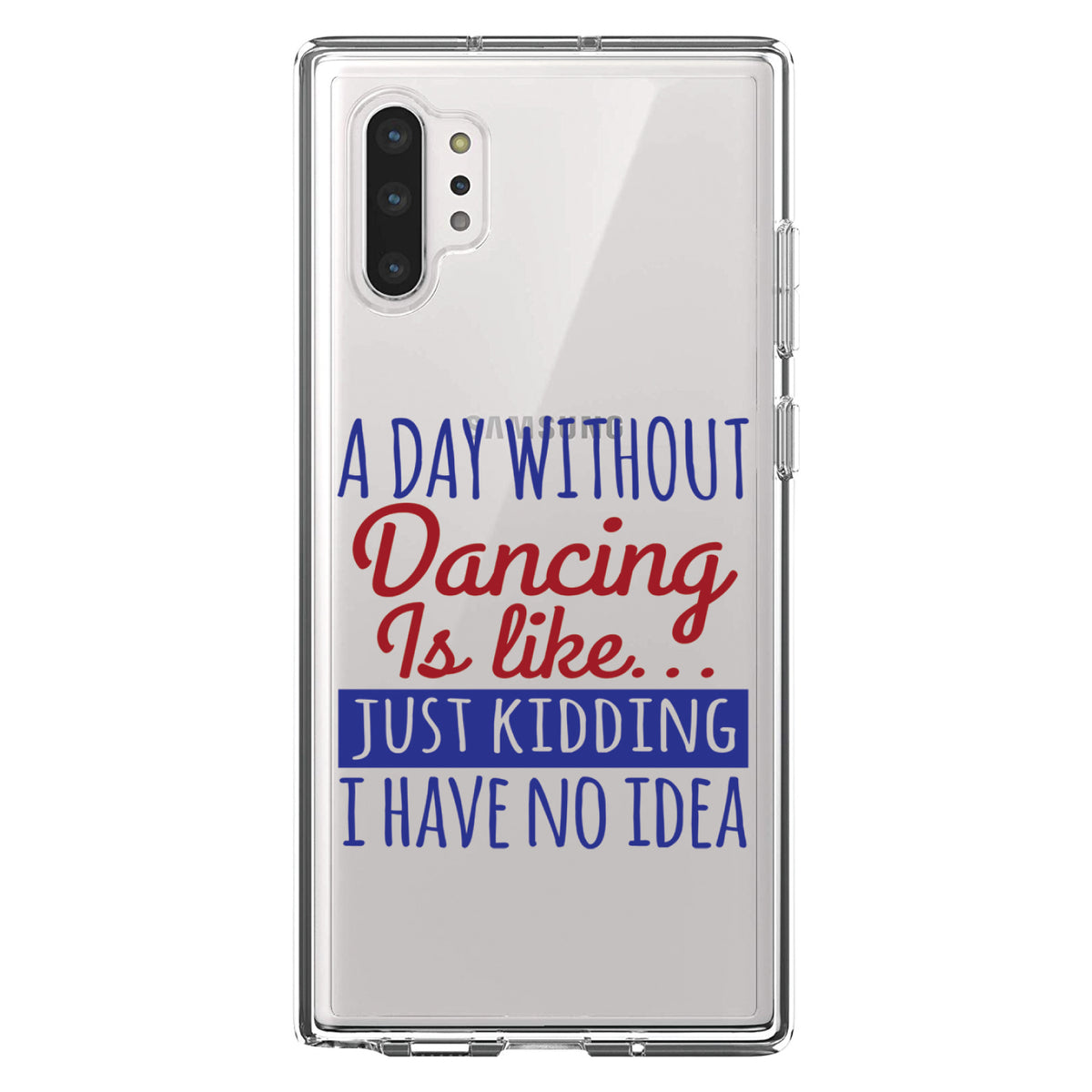 A Day Without Dancing... Have No Idea Clear Shockproof iPhone Case, view 10