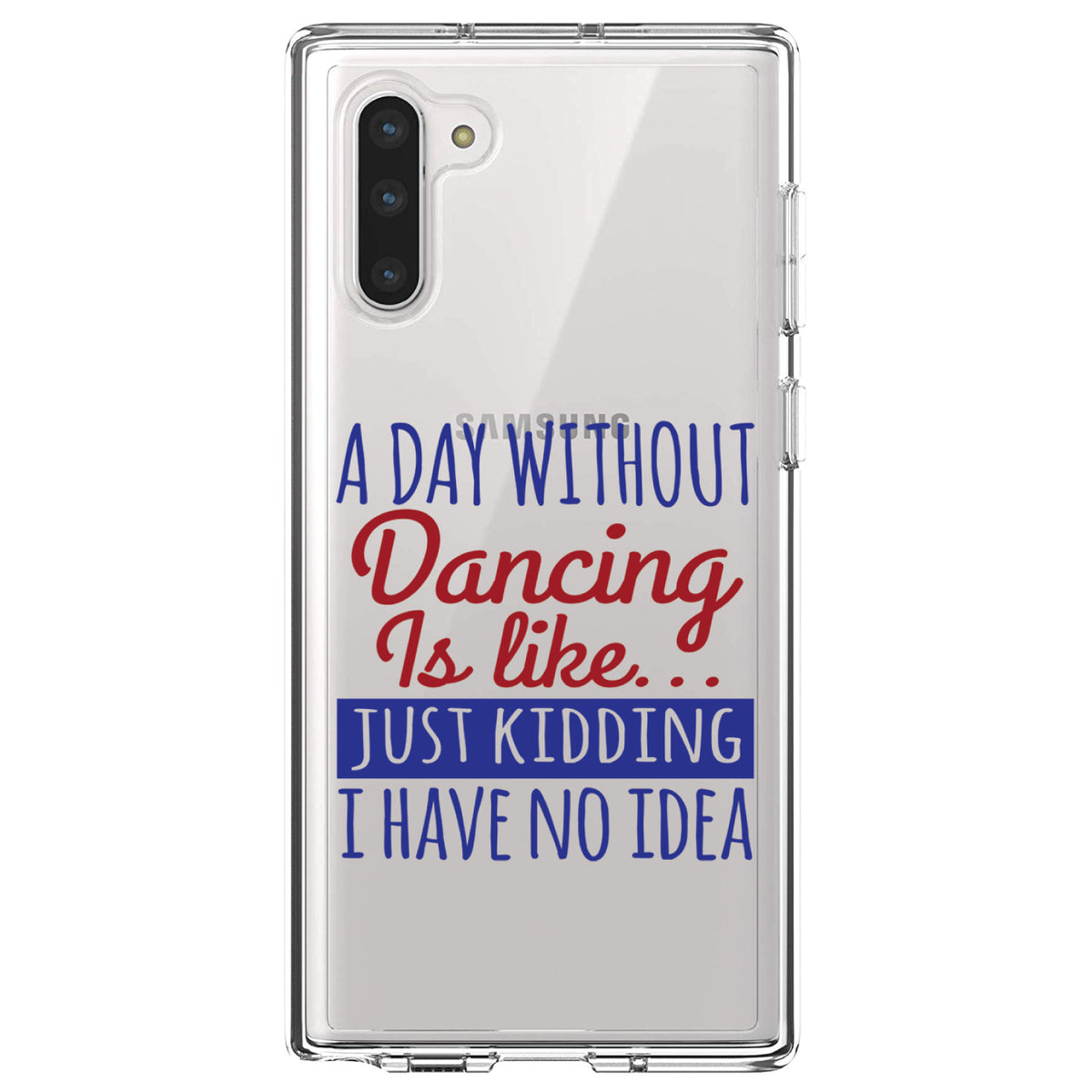 A Day Without Dancing... Have No Idea Clear Shockproof iPhone Case, view 9