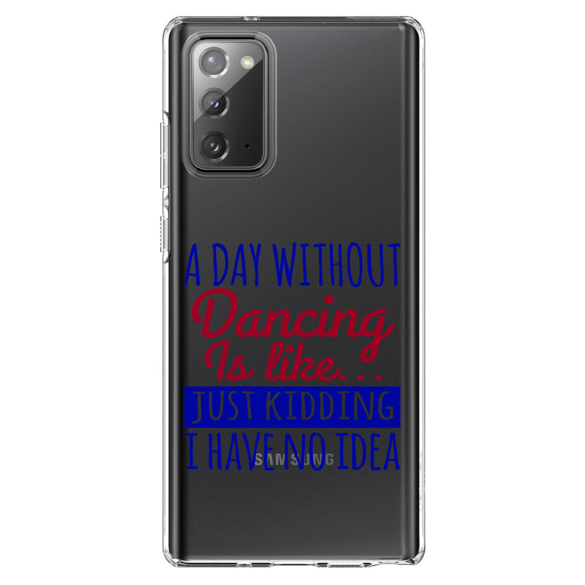 A Day Without Dancing... Have No Idea Clear Shockproof iPhone Case, view 8