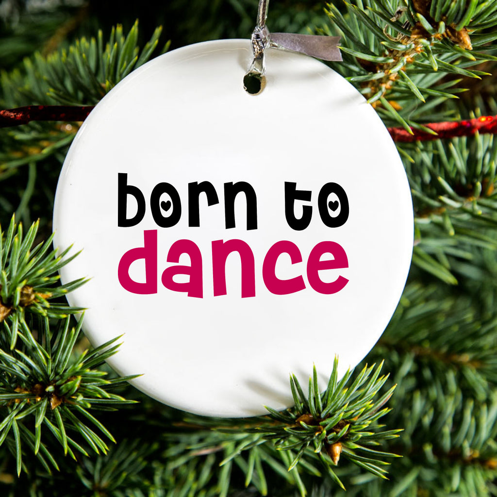 Born to Dance Ceramic Ornament, view 2