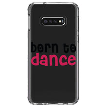 DistinctInk® Clear Shockproof Hybrid Case for Apple iPhone / Samsung Galaxy / Google Pixel - Born to Dance