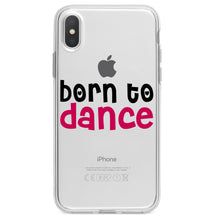 DistinctInk® Clear Shockproof Hybrid Case for Apple iPhone / Samsung Galaxy / Google Pixel - Born to Dance