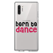DistinctInk® Clear Shockproof Hybrid Case for Apple iPhone / Samsung Galaxy / Google Pixel - Born to Dance