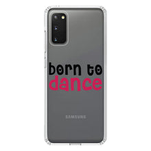 DistinctInk® Clear Shockproof Hybrid Case for Apple iPhone / Samsung Galaxy / Google Pixel - Born to Dance