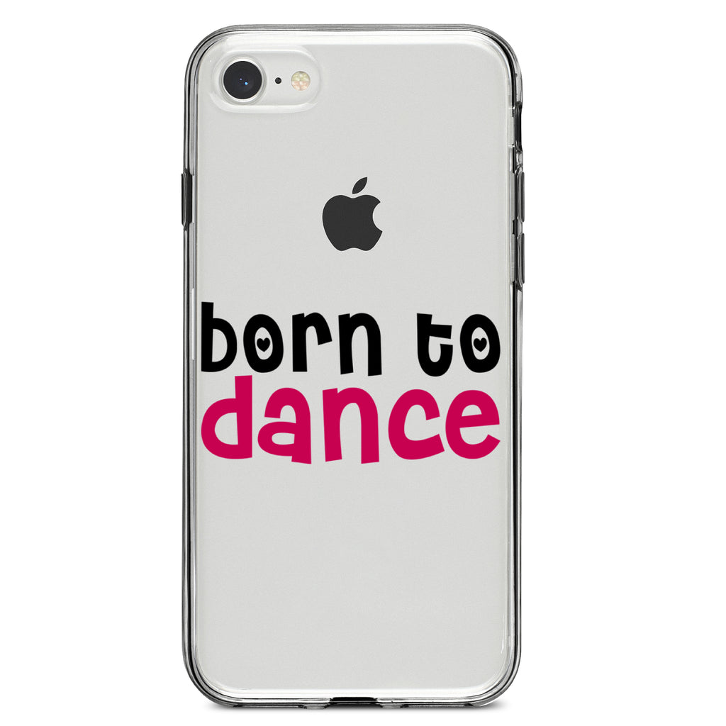 Born to Dance Clear Shockproof iPhone Case, view 5