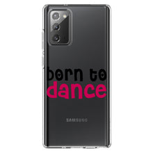 DistinctInk® Clear Shockproof Hybrid Case for Apple iPhone / Samsung Galaxy / Google Pixel - Born to Dance