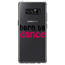 DistinctInk® Clear Shockproof Hybrid Case for Apple iPhone / Samsung Galaxy / Google Pixel - Born to Dance