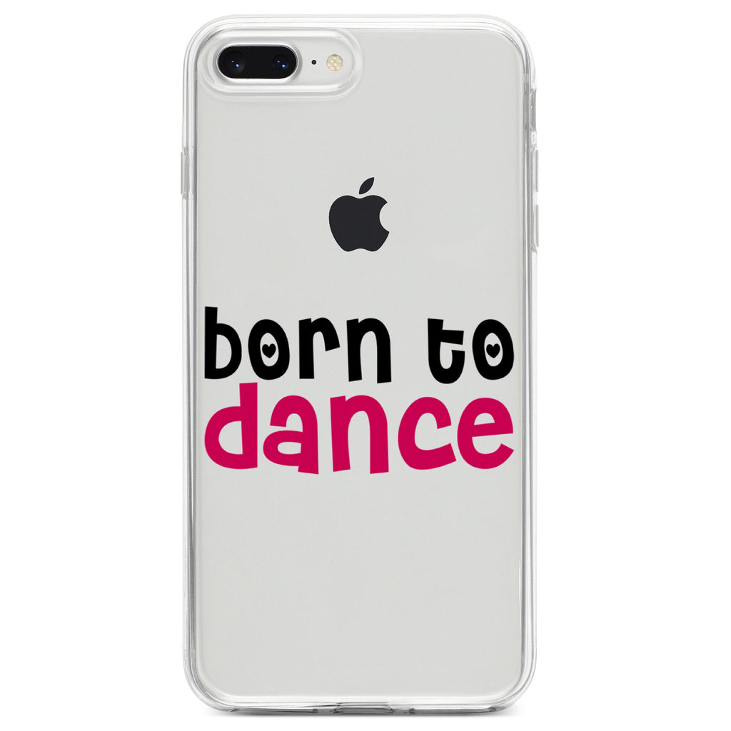 Born to Dance Clear Shockproof iPhone Case, view 6