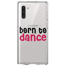 DistinctInk® Clear Shockproof Hybrid Case for Apple iPhone / Samsung Galaxy / Google Pixel - Born to Dance