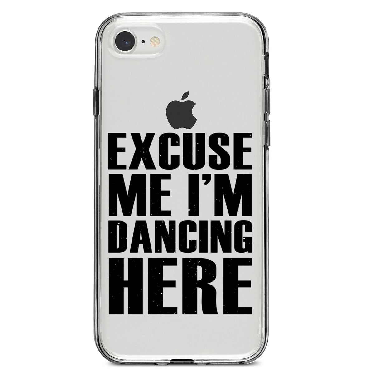 Excuse Me I'm Dancing Here Clear Shockproof iPhone Case, view 5