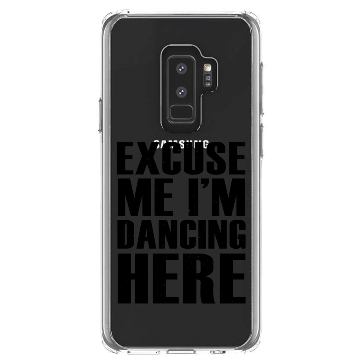 Excuse Me I'm Dancing Here Clear Shockproof iPhone Case, view 20