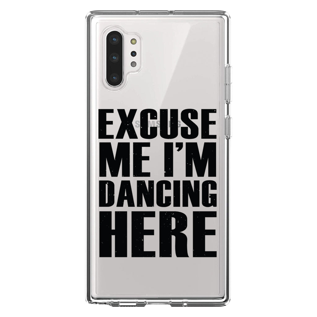 Excuse Me I'm Dancing Here Clear Shockproof iPhone Case, view 10