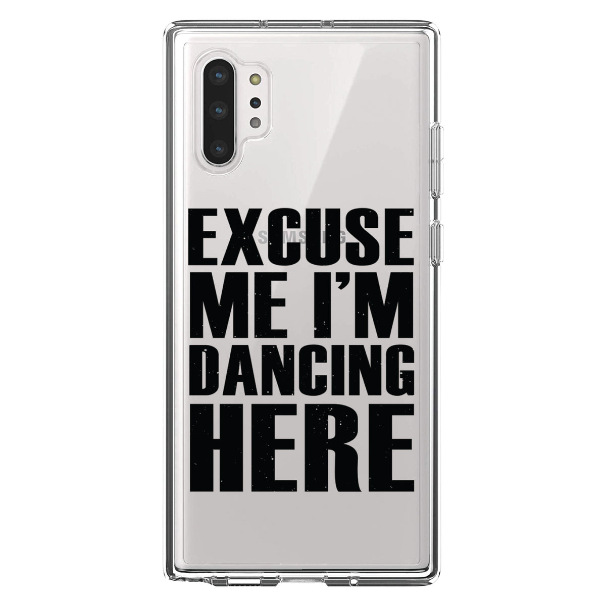 Excuse Me I'm Dancing Here Clear Shockproof iPhone Case, view 10