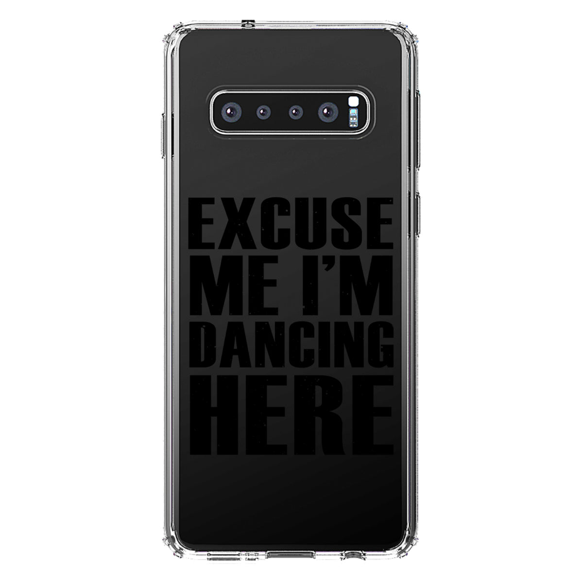 Excuse Me I'm Dancing Here Clear Shockproof iPhone Case, view 16