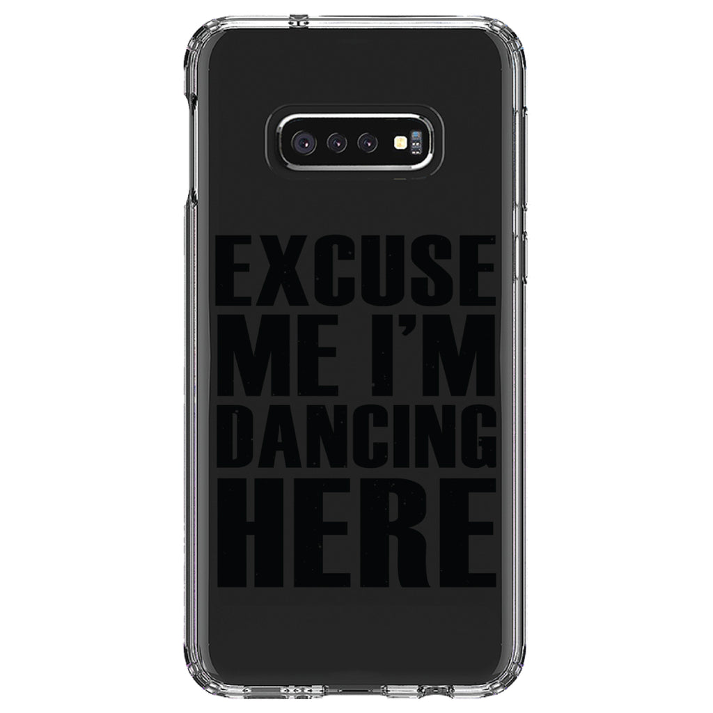 Excuse Me I'm Dancing Here Clear Shockproof iPhone Case, view 18