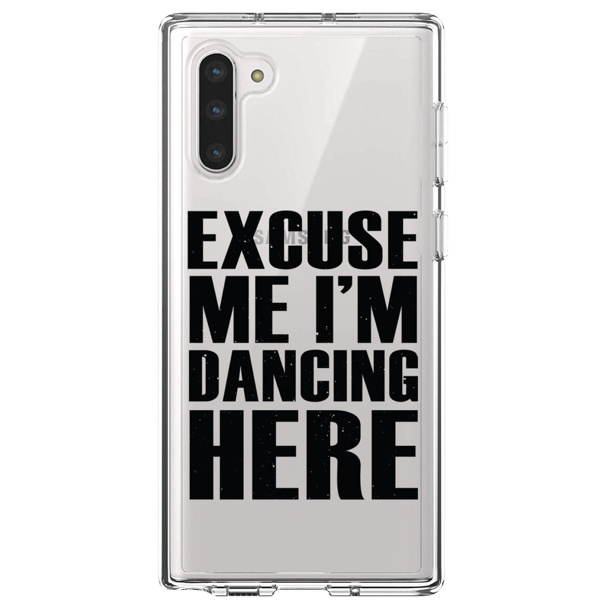 Excuse Me I'm Dancing Here Clear Shockproof iPhone Case, view 9