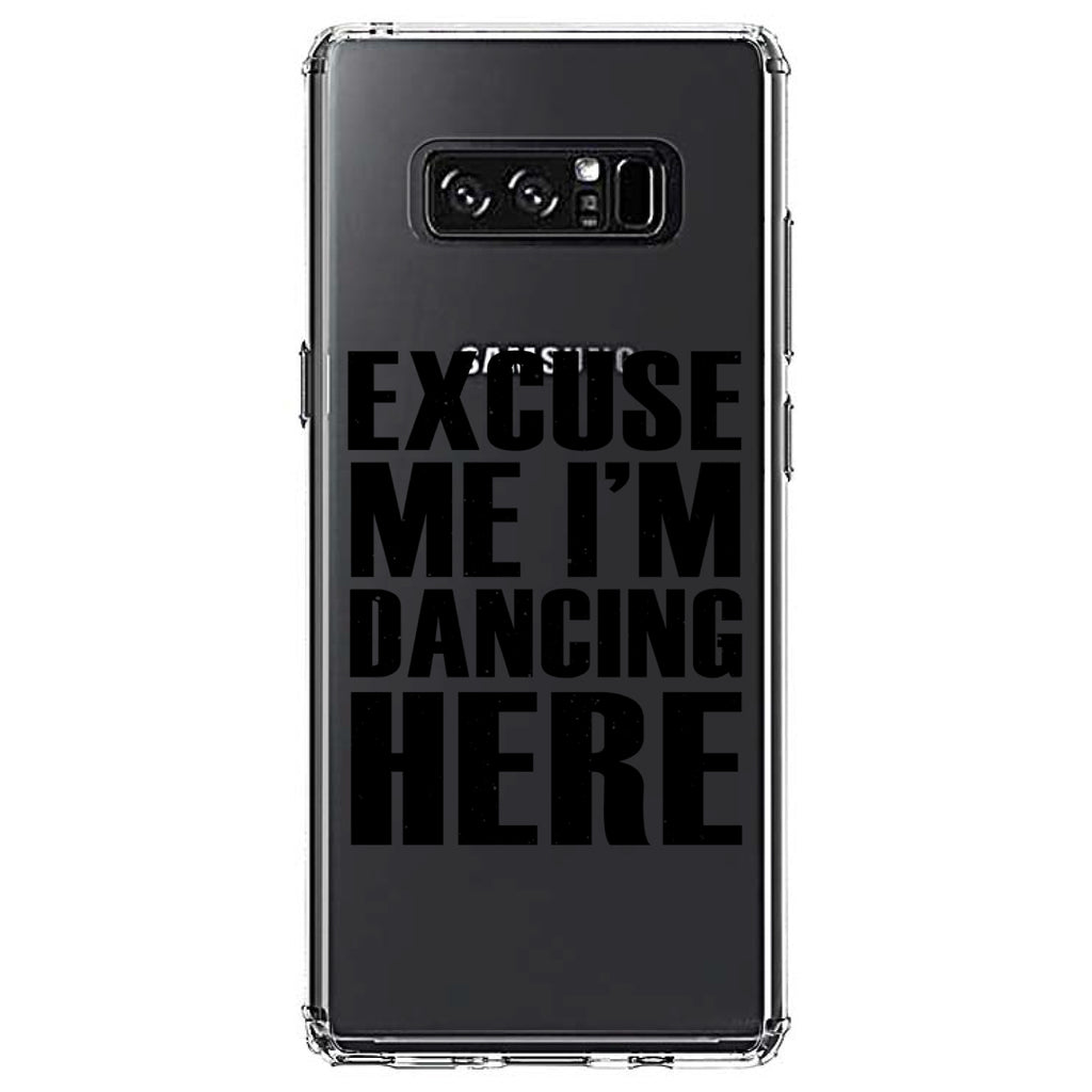 Excuse Me I'm Dancing Here Clear Shockproof iPhone Case, view 12